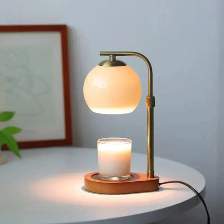 Frosted glass candle warmer for home decor