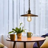 Glass Pendant Light with Copper Plated Hardware Detail