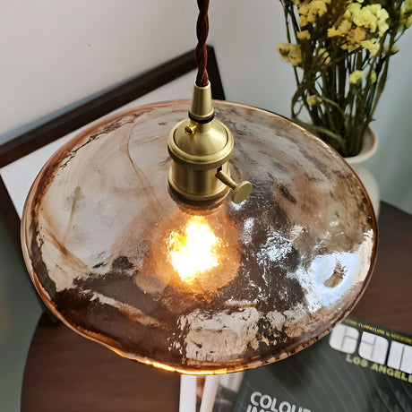 Copper Accent Pendant Light Close-up Detail
