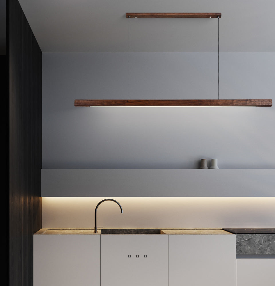 Pendant light wood finish for contemporary homes