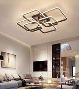 Semiflush Chandelier Installed for Dining Ambiance