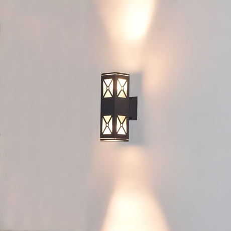 Weatherproof wall sconce for entryway