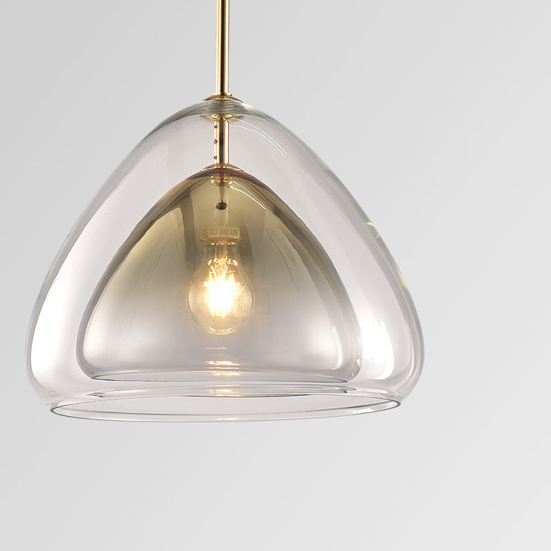 Modern Glass Pendant Light Full View OpalDwell