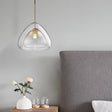 Clear Shade Glass Pendant Light Ceiling Fixture OpalDwell