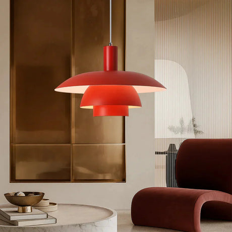 Nordic Pendant Light Installed Above Table OpalDwell