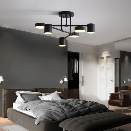 Modern Chandelier with Color Changeable LED Light