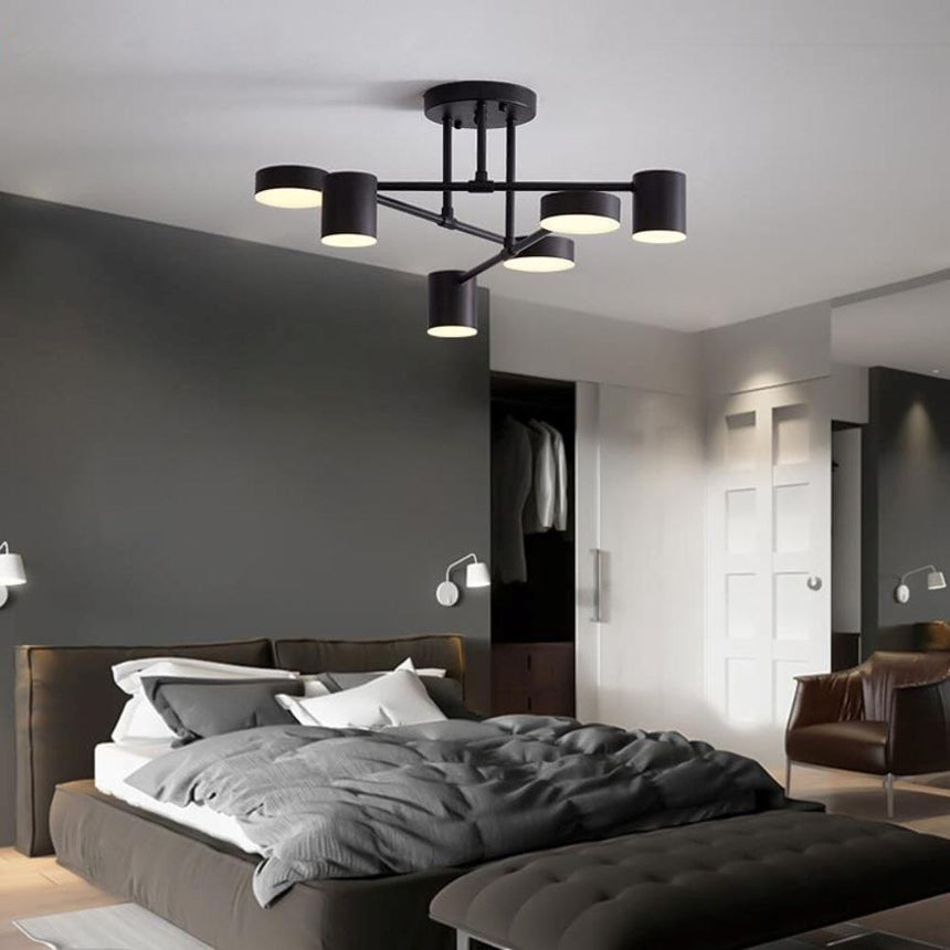 Modern Chandelier with Color Changeable LED Light