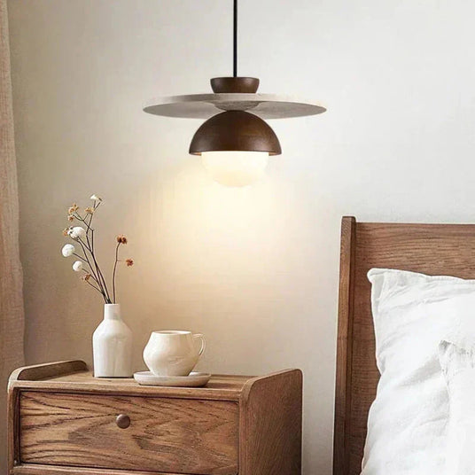 Wood Pendant Light for Living Room