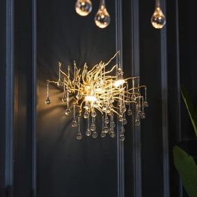 Wall Mounted Crystal Chandelier for Living Room