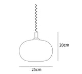 Glass Pendant Light Macaron Silhouette Detail View - OroDwell
