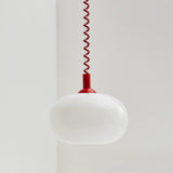 Glass Pendant Light With Playful Macaron Design - OroDwell