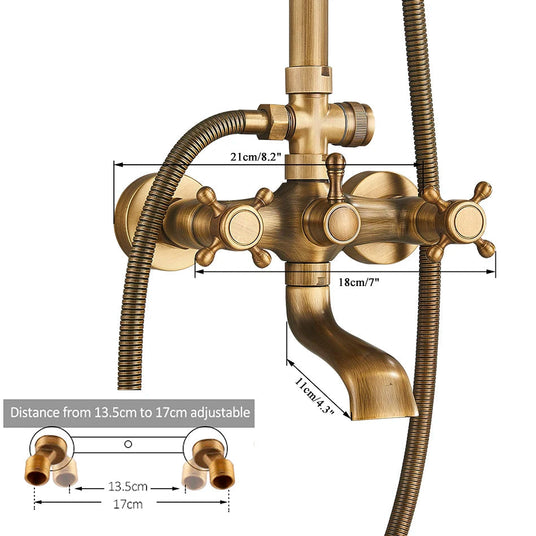 In-wall shower system - thermostatic safety valve