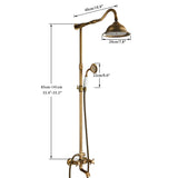 In-wall shower system - solid brass body