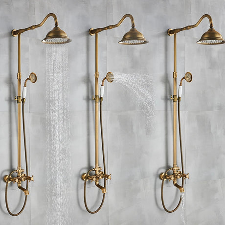In-wall shower system - shower and bathtub compatible