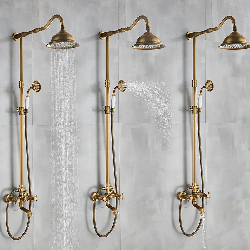 In-wall shower system - shower and bathtub compatible