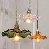 Calista Brass Pendant Light – fluted vintage design | OroDwell