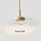Metal and stone pendant for accent decor