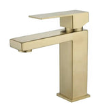 Stainless steel bathroom faucet for contemporary home interiors