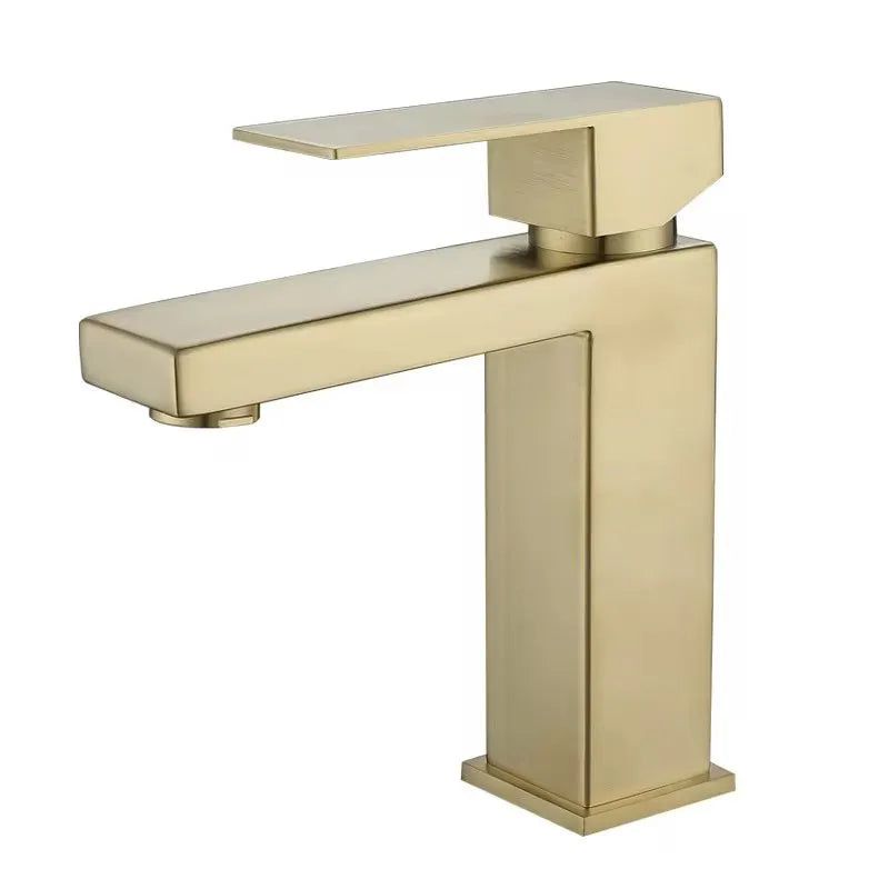 Stainless steel bathroom faucet for contemporary home interiors