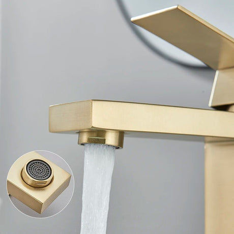 Stainless steel bathroom faucet for everyday bathroom use - hot and cold water control