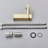 Stainless steel bathroom faucet - deck mounted installation