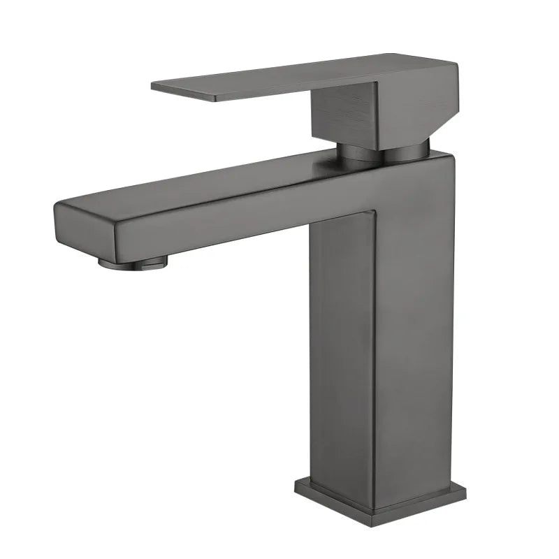 Stainless steel bathroom faucet - hot and cold water control