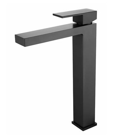 Stainless steel bathroom faucet - single-handle design