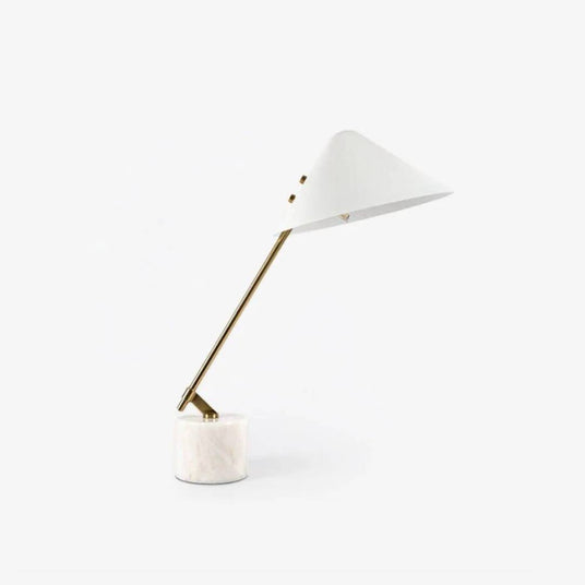 Table Lamp with Brass Desk Light