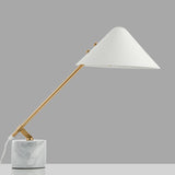 Marble and Metal Table Lamp for Home Interior