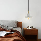 Marble Pendant Light With Elegant Metal Accents - OroDwell