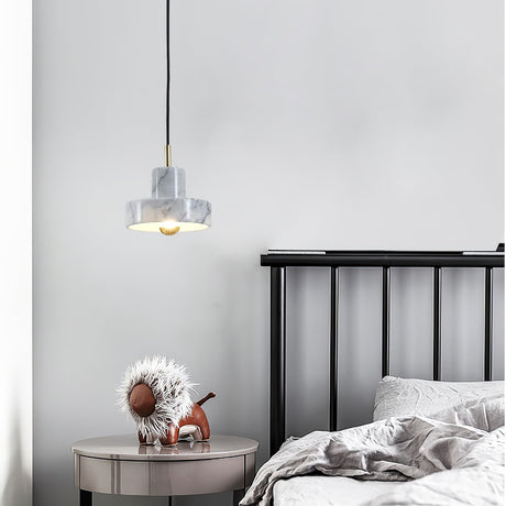 LueurMarble Marble Pendant Light Close-Up Detail - OroDwell