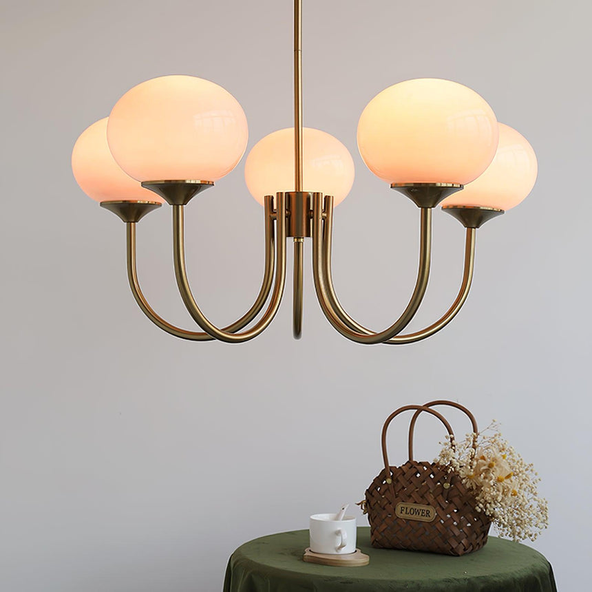 Pink Glass Chandelier for Modern Home Decor Enthusiasts