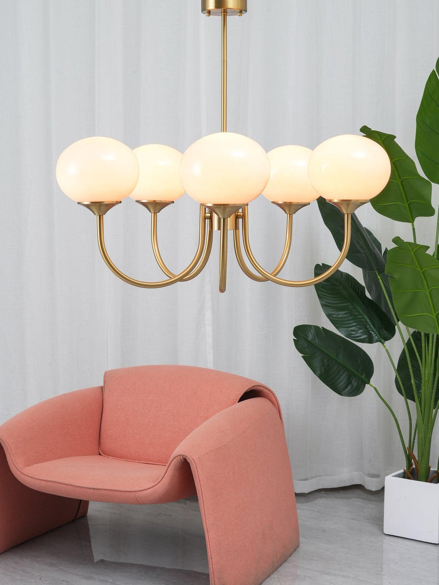 Glass Chandelier for Dining Room Accent Piece