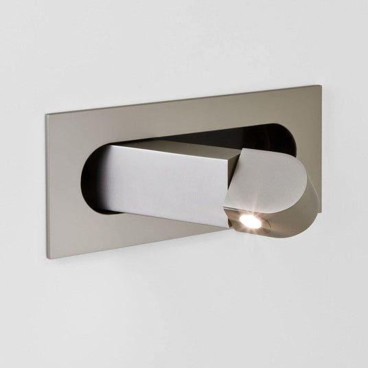 Aluminum and Metal Finish Nightstand Lamp Design Detail | OroDwell