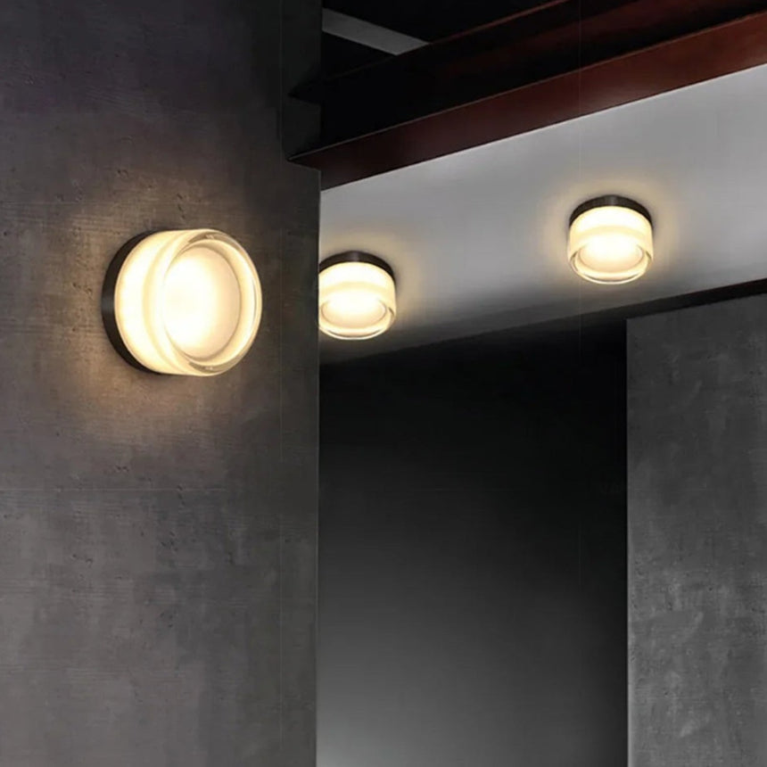 Glass Wall Sconce for Hallway Accent Lighting