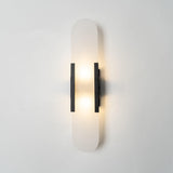 elongated alabaster wall-mounted lamp for bedroom accents