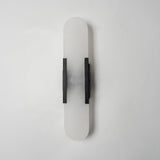 Lunara alabaster wall lamp close-up alabaster veining detail