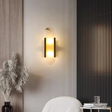 Lunara alabaster wall lamp full view