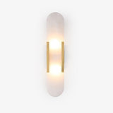 Lunara genuine alabaster wall lamp with warm glow