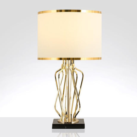 Marble Accent Table Lamp for Modern Interior