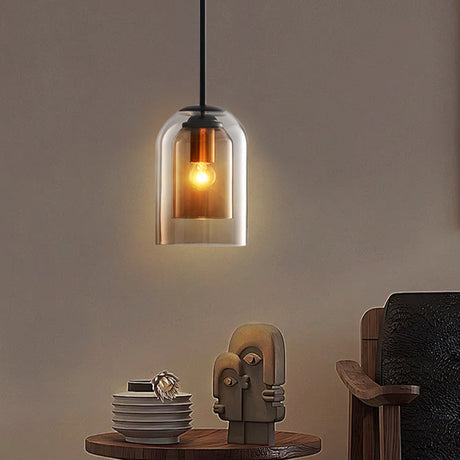 Iron and Glass Pendant Light for Home Decor