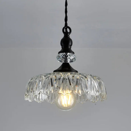 Glass pendant light for kitchen island centerpiece