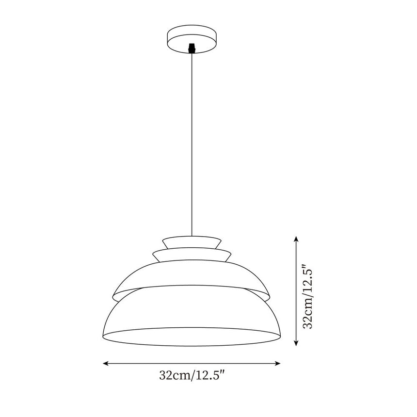 VerdantGlow Hanging Lamp Bottom View Detail - OpalDwell