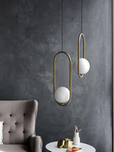 Lyra Modern Glass Pendant Light Close-Up Detail - OroDwell