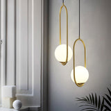 Lyra Modern Glass Pendant Light – Hero View - OroDwell