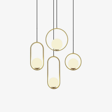 Warm Ambient Glow Glass Pendant Light - OroDwell