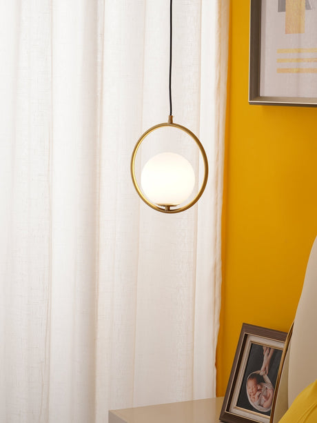 Warm Ambient Glow Glass Pendant Light - OroDwell
