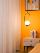 Glass Pendant Light Silhouette Detail View - OroDwell