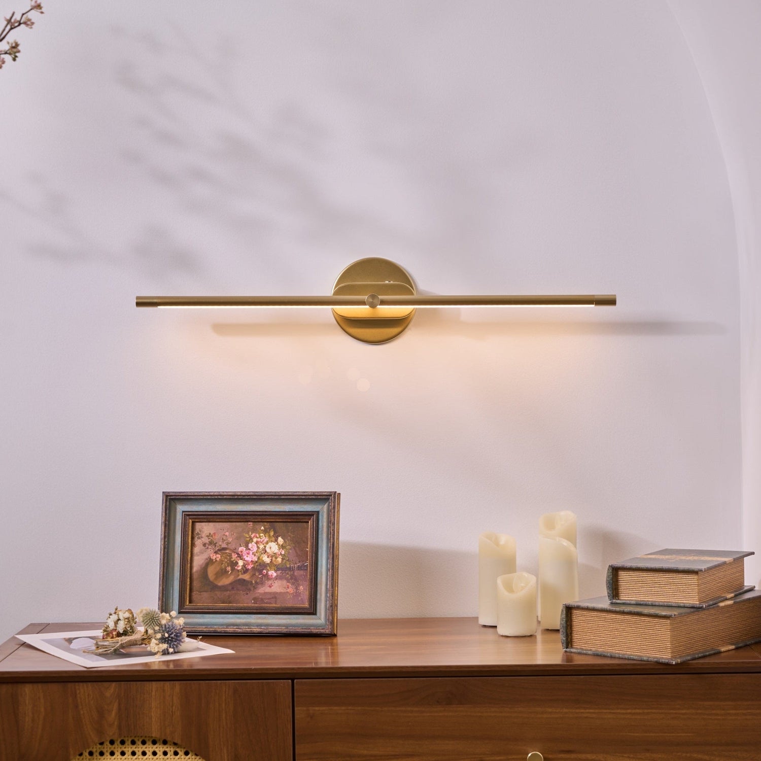 AstraLume | Minimalist Linear Rechargeable Wall Lamp - OpalDwell