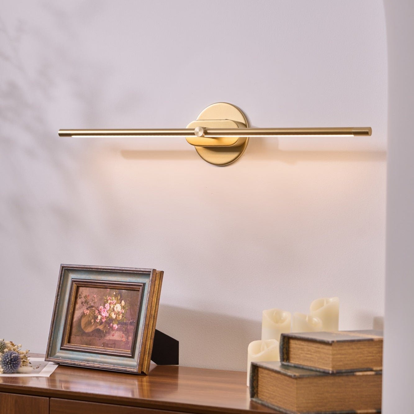 AstraLume | Minimalist Linear Rechargeable Wall Lamp - OpalDwell